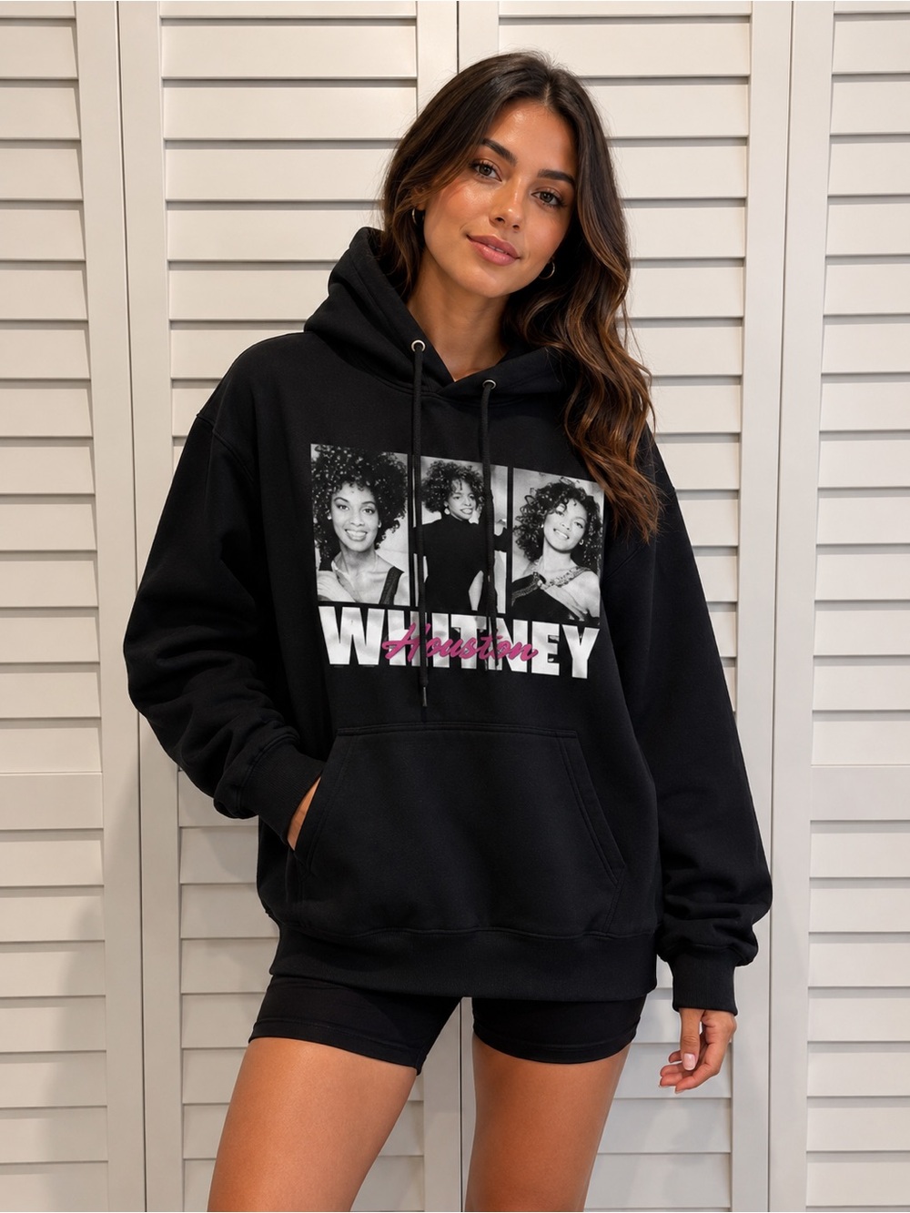 Forever 21 NWT Whitney Houston Black Hoodie